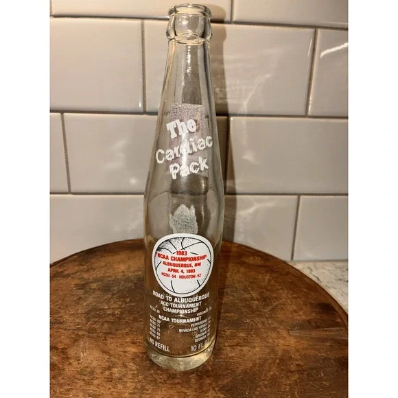 NC State 1983 NCAA Champs Coke Bottle Basketball - Picture 2 of 6